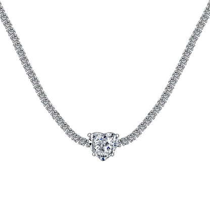 [Lora-Jewelry] Collier en forme de cœur scintillant de 2,0 carats