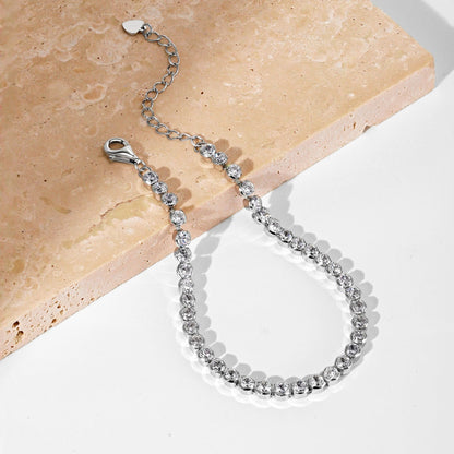 [Lora-Jewelry] Bracelet quotidien éblouissant à taille ronde scintillante