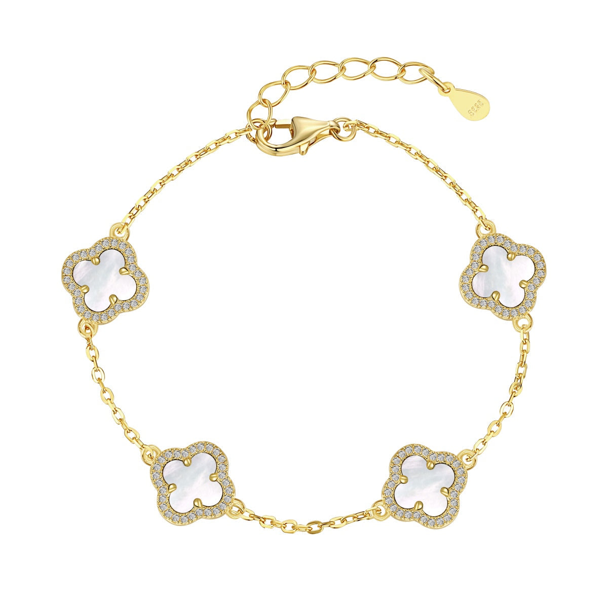[Lora-Jewelry] Bracelet exquis en trèfle à quatre feuilles