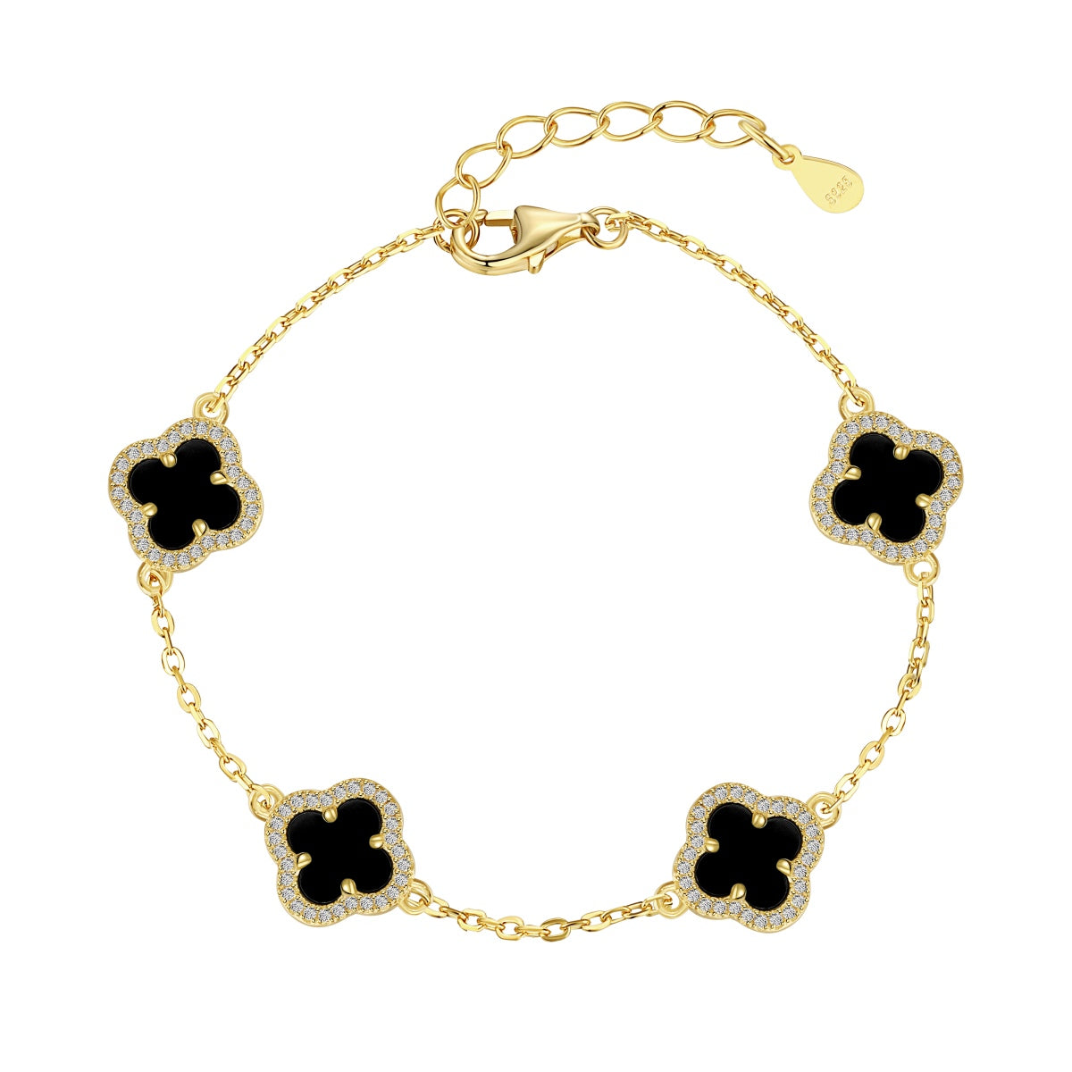 [Lora-Jewelry] Bracelet exquis en trèfle à quatre feuilles