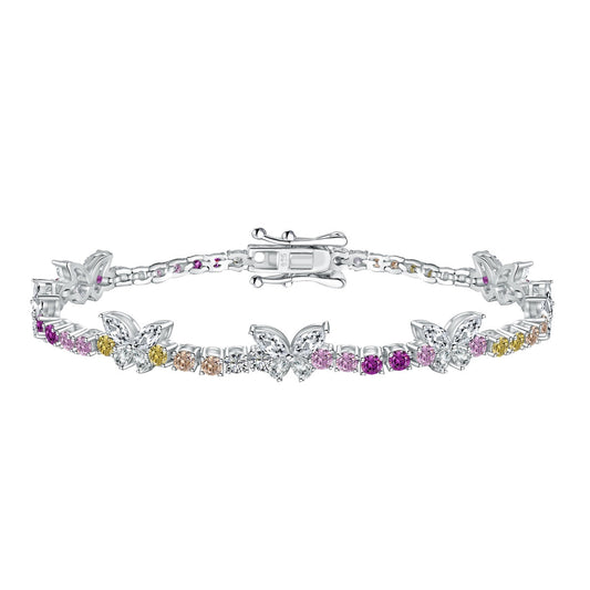 [Lora-Jewelry] Bracelet rond en forme de papillon coloré et orné