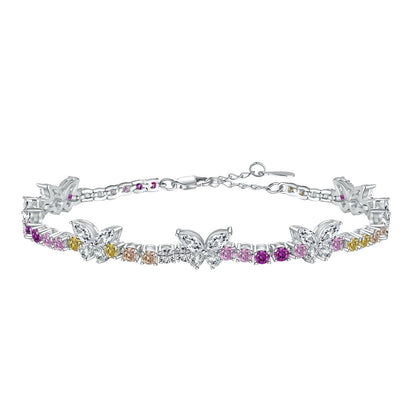 [Lora-Jewelry] Bracelet rond en forme de papillon coloré et orné