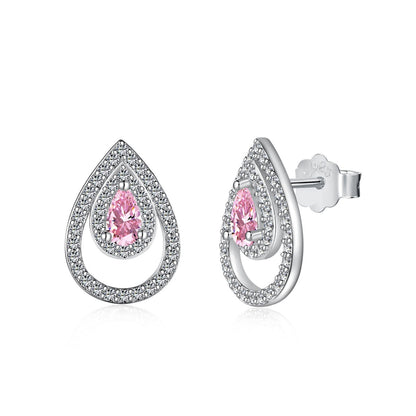[Lora-Jewelry] Boucles d'oreilles scintillantes et délicates en forme de goutte d'eau
