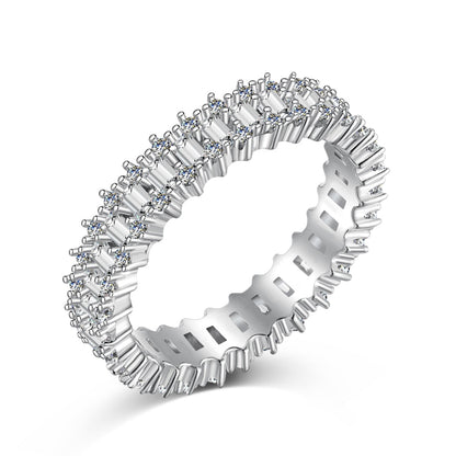 [Lora-Jewelry] Bague cocktail ornée d'une émeraude éclatante