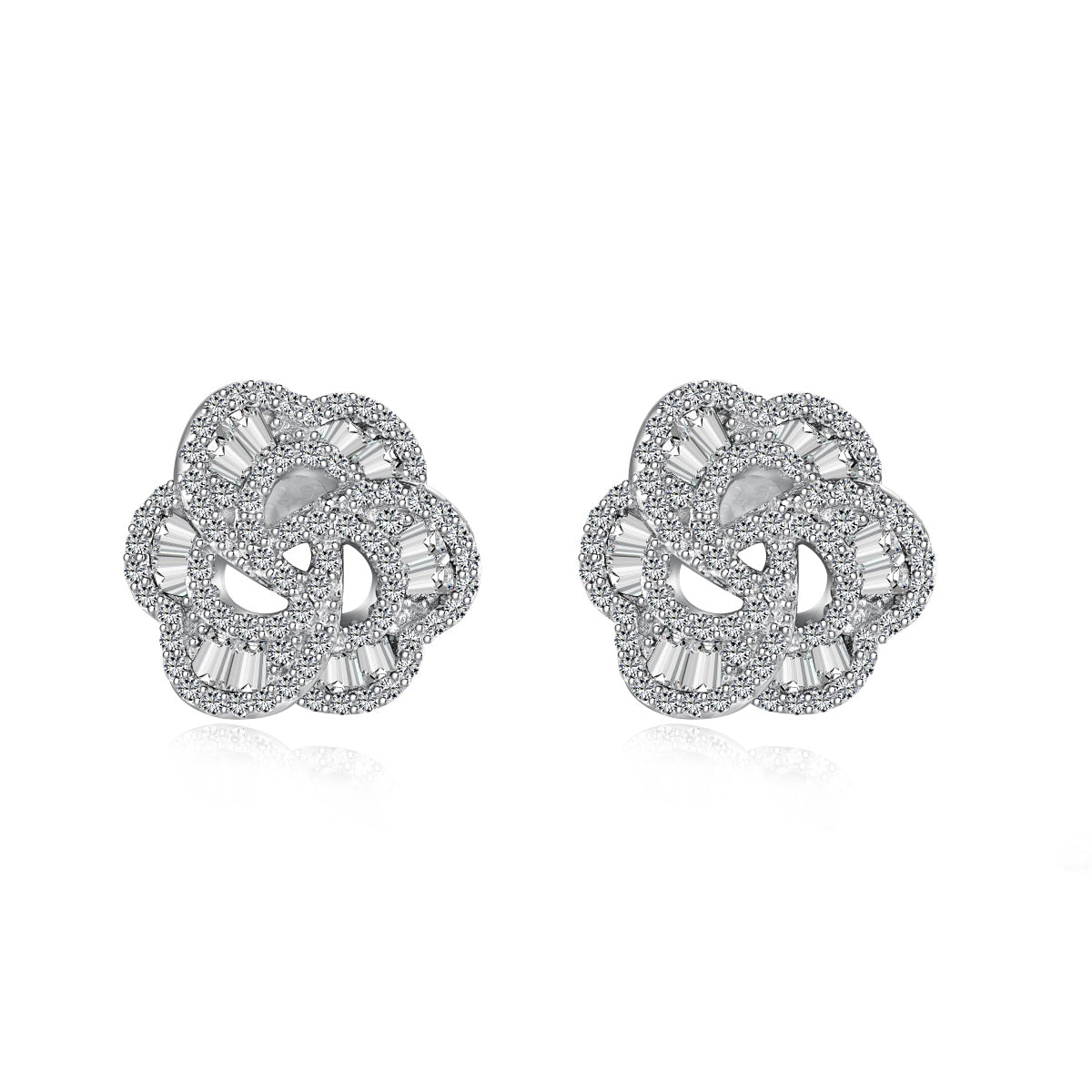 [Lora-Jewelry] Boucles d'oreilles exquises en forme de fleur pour un usage quotidien