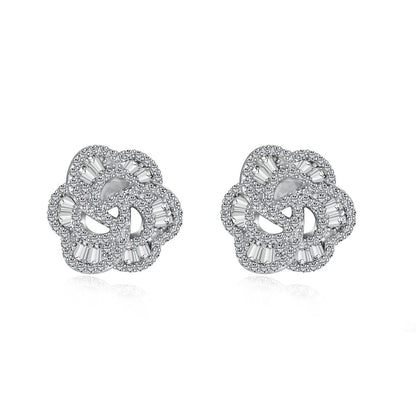 [Lora-Jewelry] Boucles d'oreilles exquises en forme de fleur pour un usage quotidien