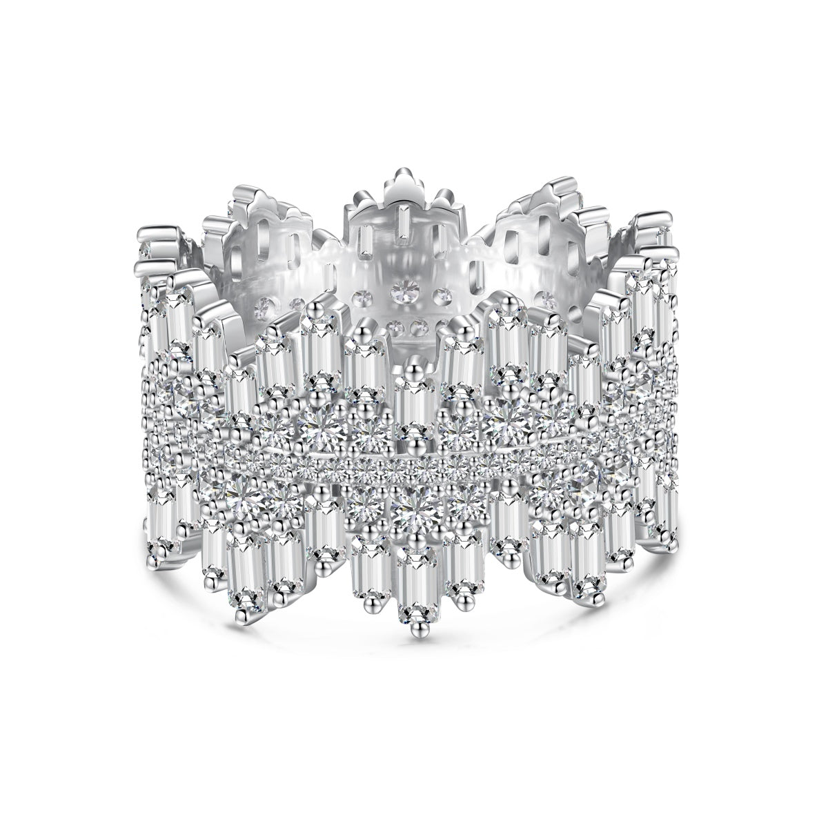 [Lora-Jewelry] Bague quotidienne luxueuse et colorée à taille radiante