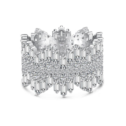 [Lora-Jewelry] Bague quotidienne luxueuse et colorée à taille radiante