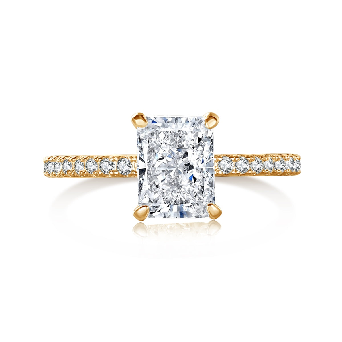 [Lora-Jewelry] Bague de fête scintillante et éclatante de 2,0 carats
