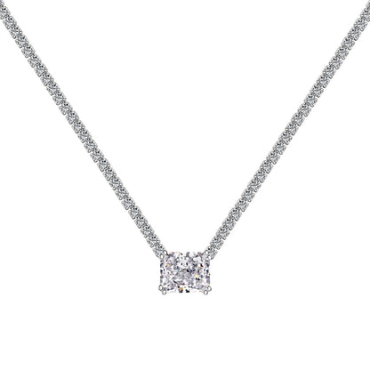 [Lora-Jewelry] Collier élégant taille radiant de 4,0 carats