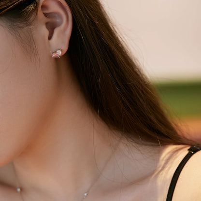 [Lora-Jewelry] Boucles d'oreilles éblouissantes et élégantes en forme de cœur