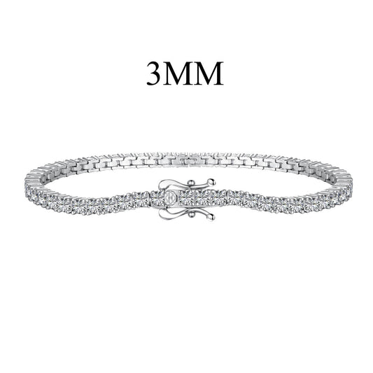 [Lora-Jewelry] Bracelet tennis délicat et charmant à coupe ronde