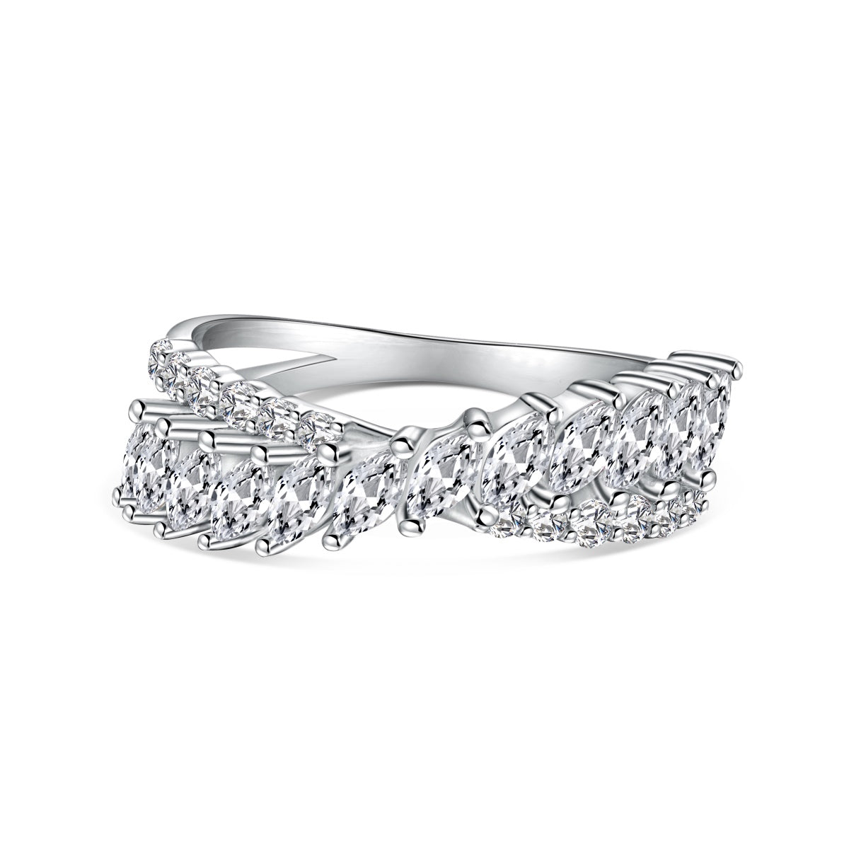 [Lora-Jewelry]個性的なカラフルなマーキスカットデイリーリング