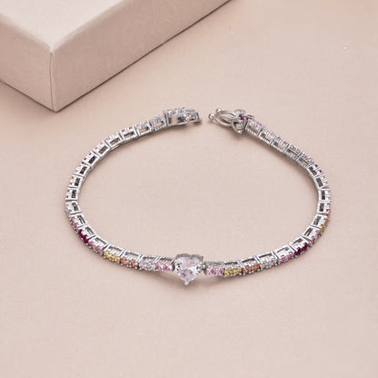 [Lora-Jewelry] Bracelet délicat et romantique en forme de cœur pour amoureux