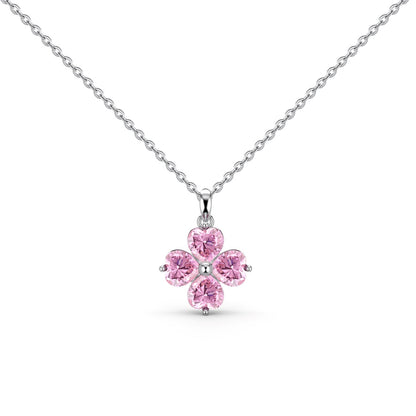 [Lora-Jewelry] Collier de perles en forme de trèfle à quatre feuilles en forme de cœur