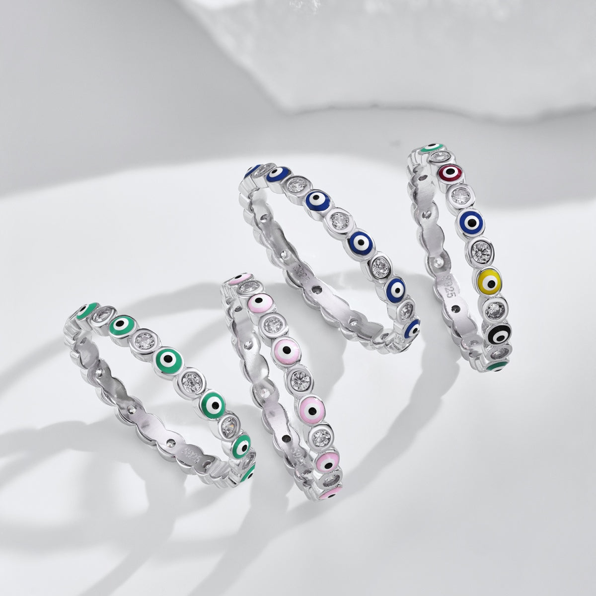 [Lora-Jewelry] Bague ronde scintillante et vibrante pour un usage quotidien