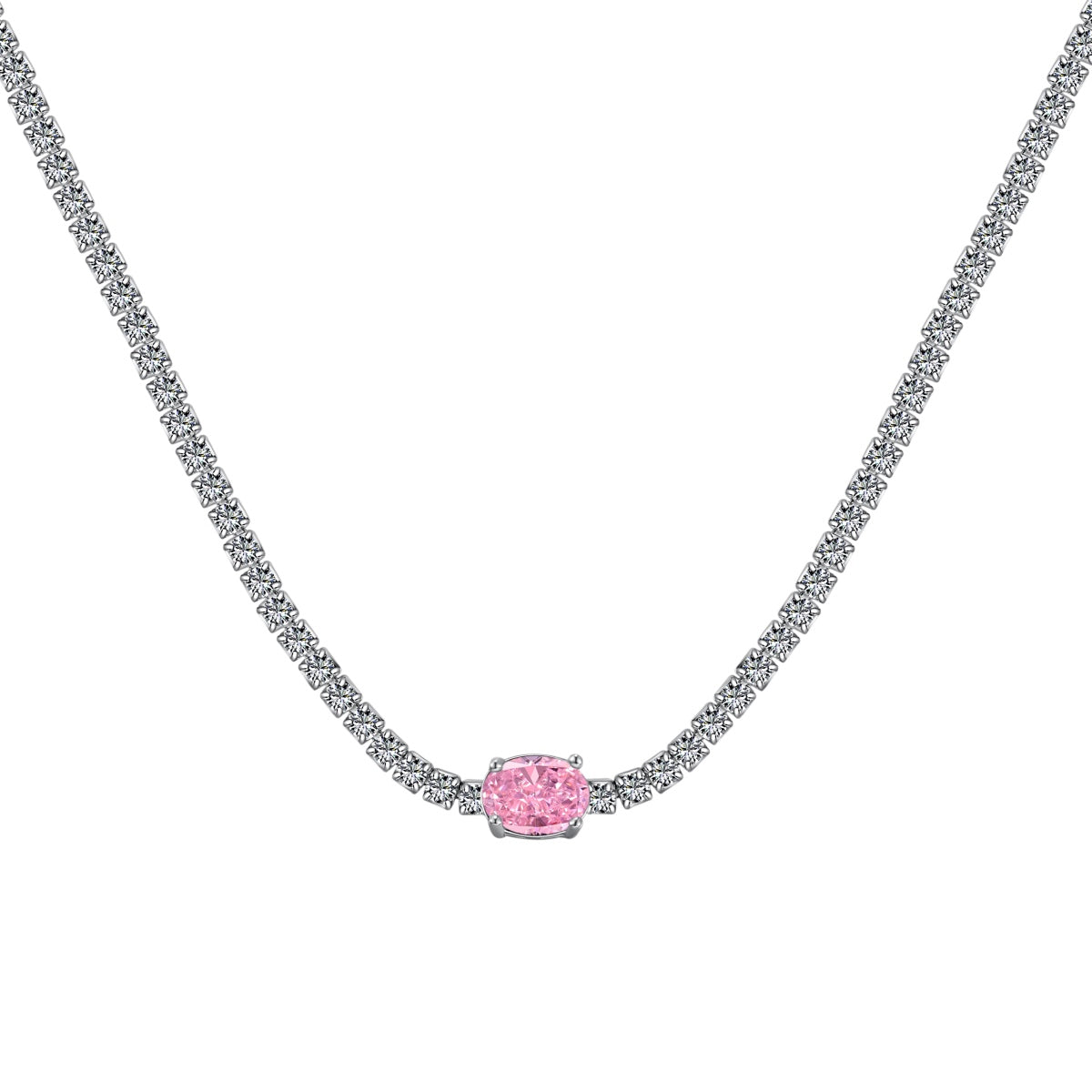 [Lora-Jewelry] Collier taille ovale brillant de 1,0 carat