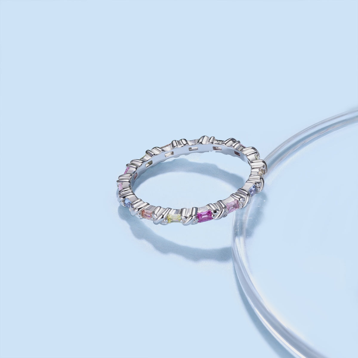 [Lora-Jewelry] Charmante bague ronde colorée pour tous les jours