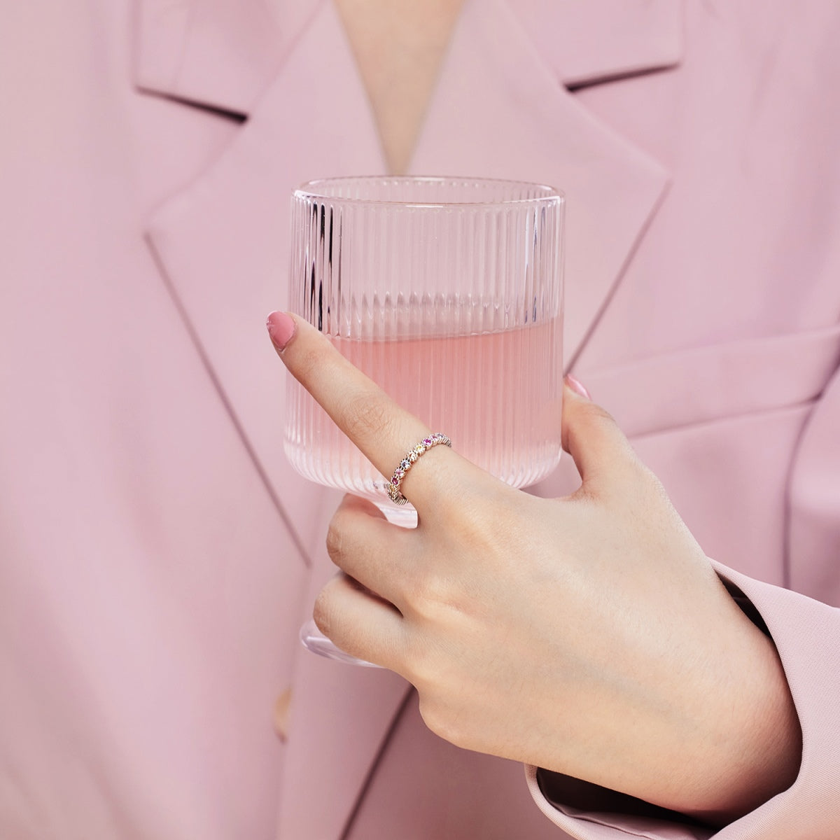 [Lora-Jewelry] Bague de fête exquise et colorée à coupe ronde
