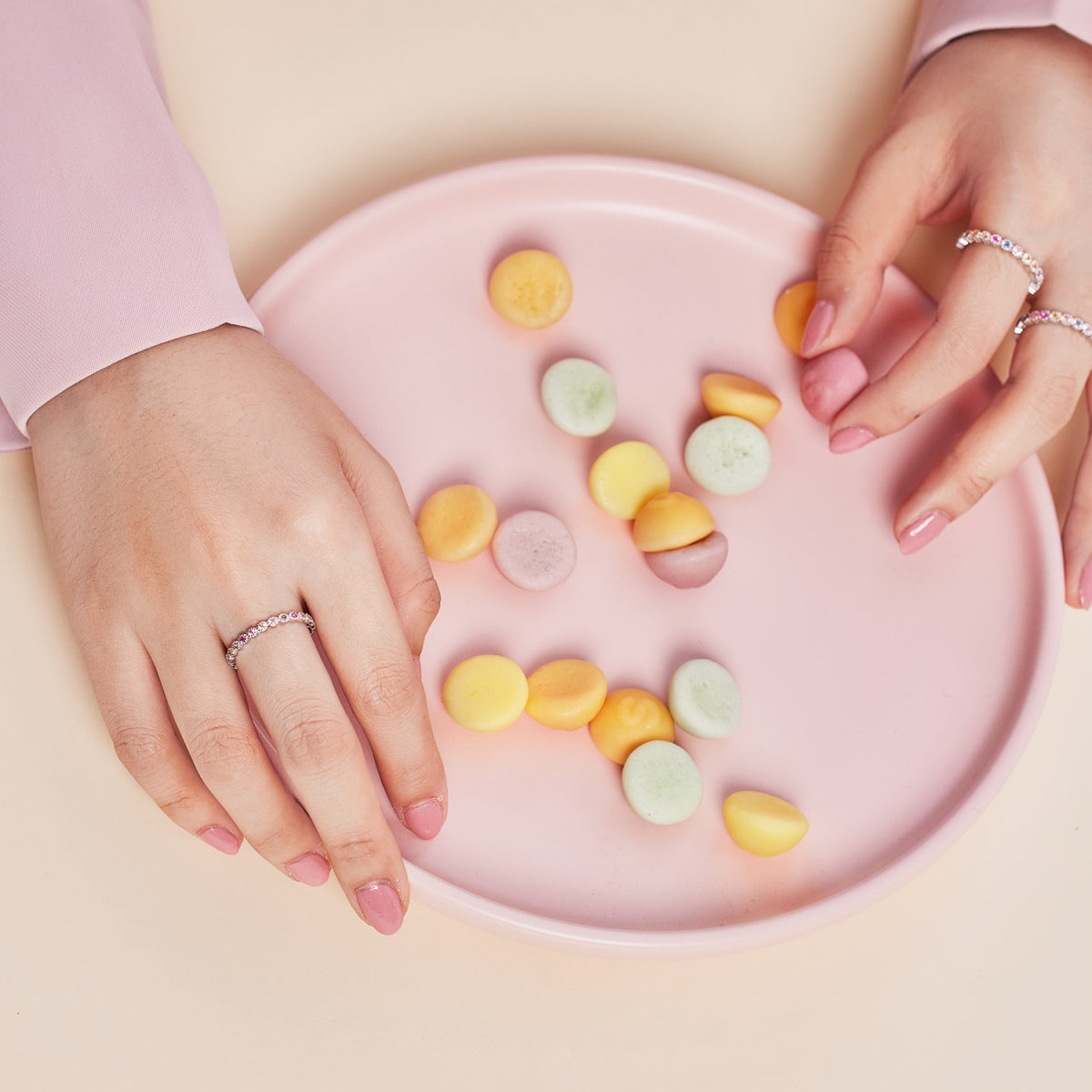 [Lora-Jewelry] Bague de fête exquise et colorée à coupe ronde