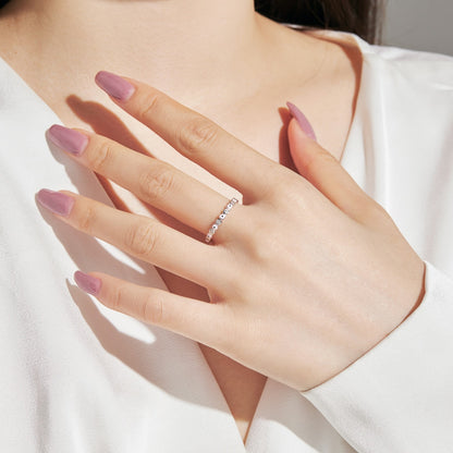 [Lora-Jewelry] Bague ronde scintillante et vibrante pour un usage quotidien