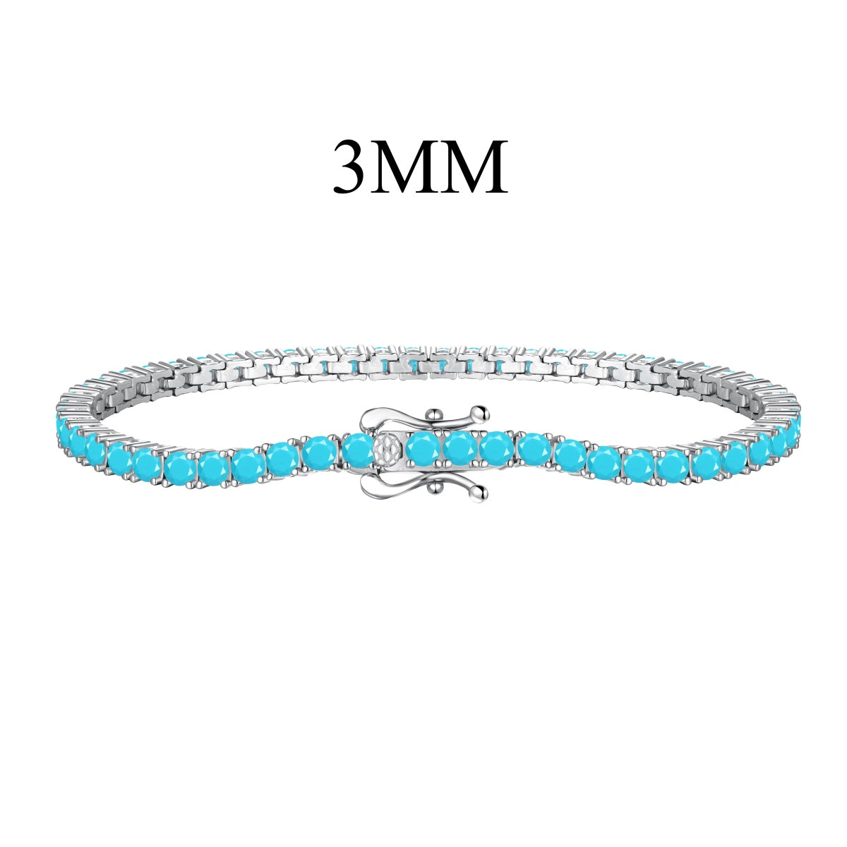 [Lora-Jewelry]上品でチャーミングなラウンドカットのテニスブレスレット