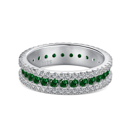 [Lora-Jewelry] Bague quotidienne délicate et colorée à taille ronde