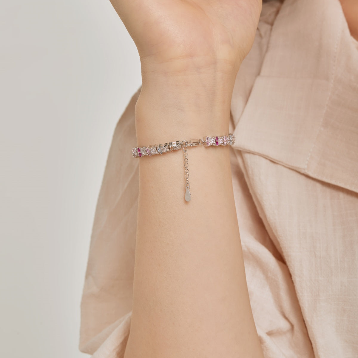 [Lora-Jewelry] Bracelet quotidien unique en forme de fleur colorée