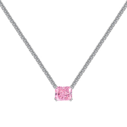 [Lora-Jewelry] Collier élégant taille radiant de 4,0 carats