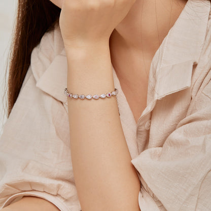 [Lora-Jewelry] Bracelet quotidien en forme de goutte d'eau radieuse de 0,25 carat
