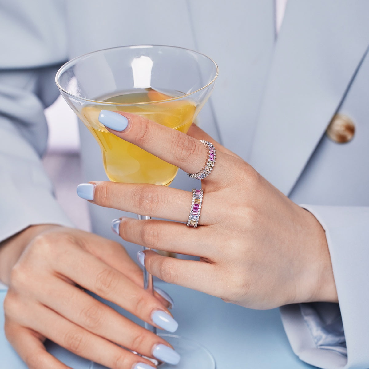 [Lora-Jewelry] Bague cocktail ornée d'une émeraude éclatante