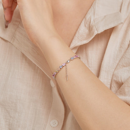 [Lora-Jewelry] Bracelet de fête orné de fleurs colorées