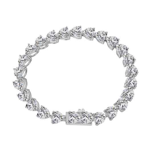 [Lora-Jewelry] Bracelet élégant et romantique en forme de cœur de 0,75 carat