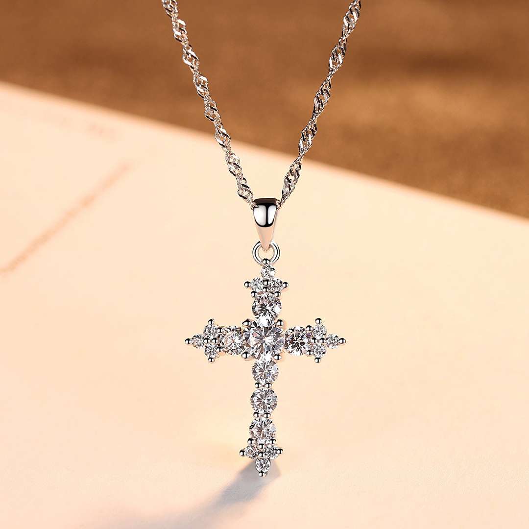 [Lora-Jewelry] Collier délicat en forme de croix