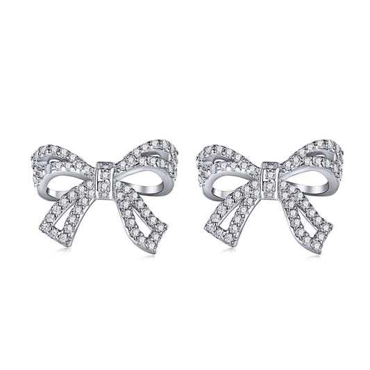 [Lora-Jewelry] Boucles d'oreilles délicates en forme de nœud