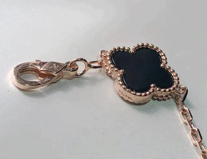 [Lora-Jewelry]CLOVER 5 MOTIFS MULTICOLOR  BRACELET