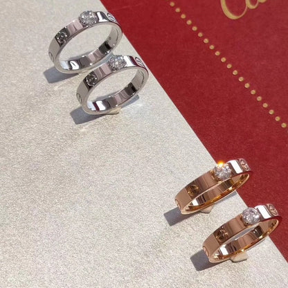 [Lora-Jewelry]LOVE RING 3.6MM 1 BIG DIAMOND