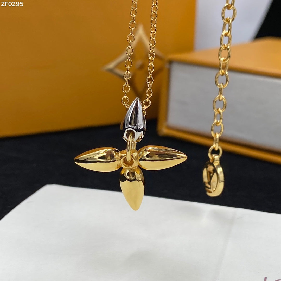 [Lora-Jewelry] COLLIER PENDENTIF LOUISETTE EN OR