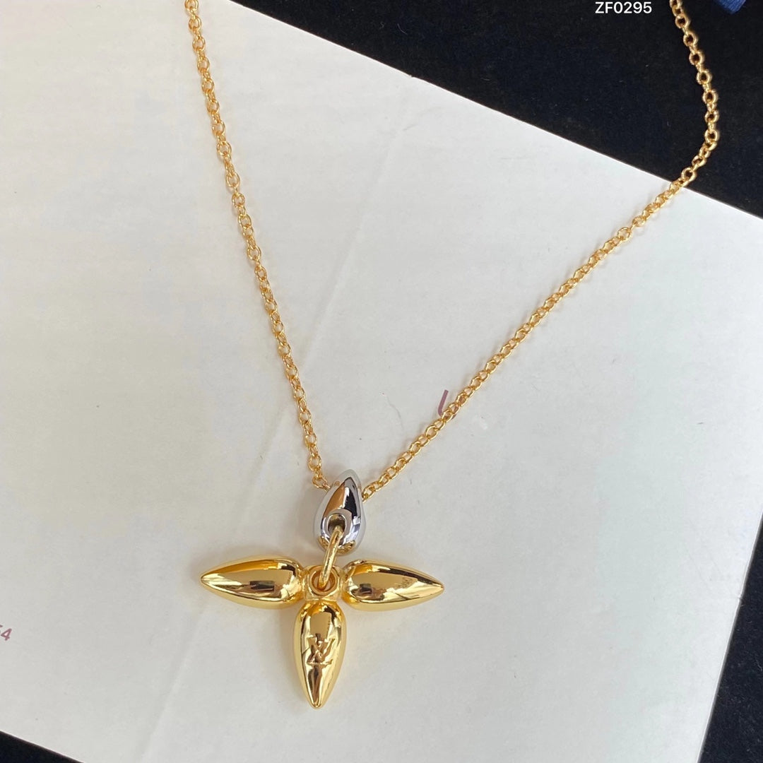 [Lora-Jewelry] COLLIER PENDENTIF LOUISETTE EN OR