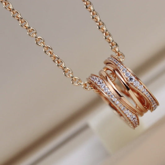 [Lora-Jewelry]ZERO 1 PINK GOLD NECKLACE