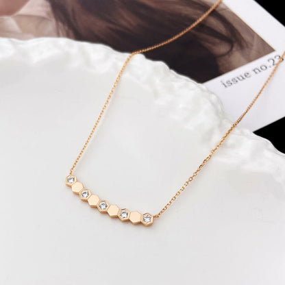 [Lora-Jewelry]BEE MY LOVE DIAMOND NECKLACE