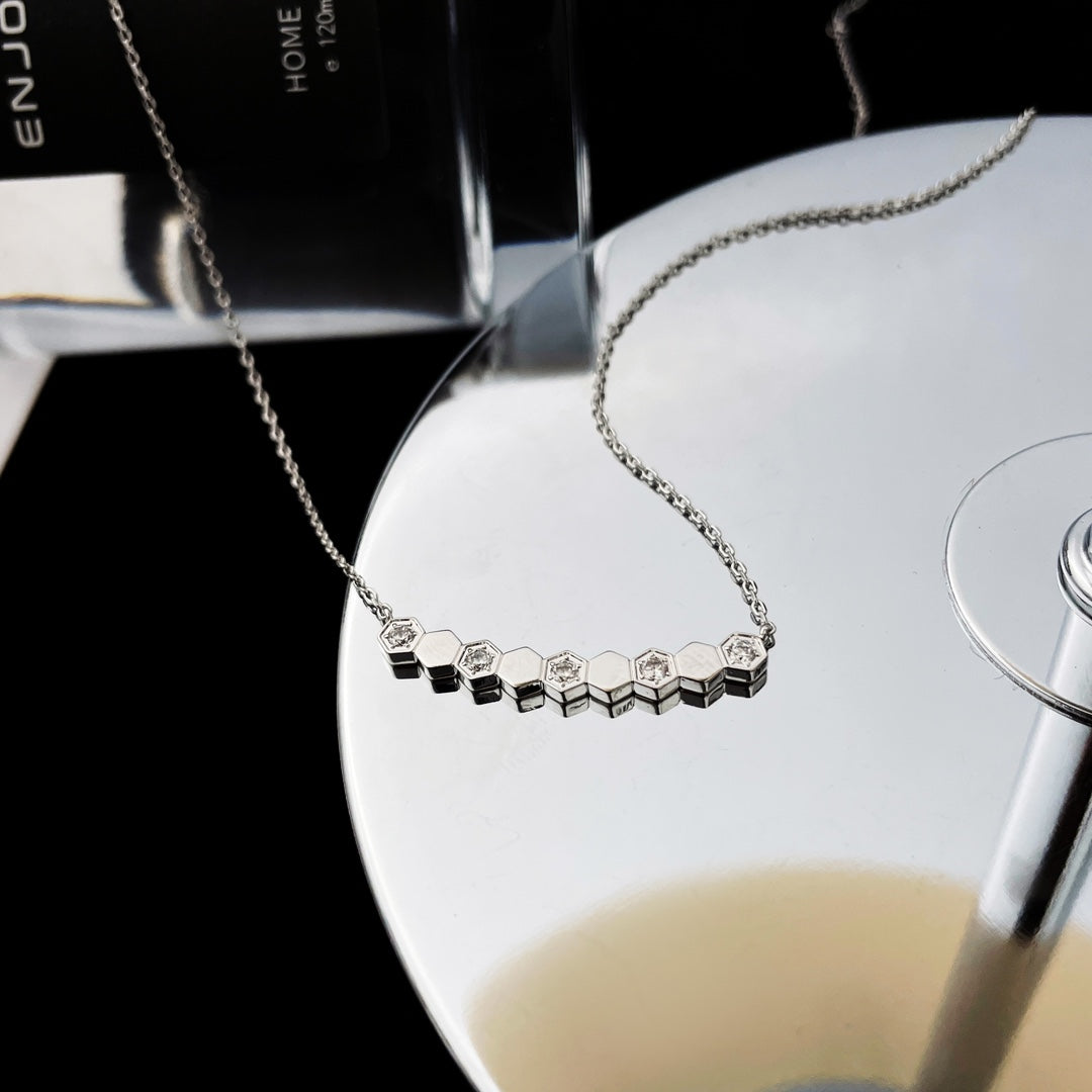[Lora-Jewelry]BEE MY LOVE DIAMOND NECKLACE
