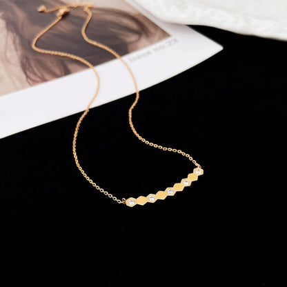 [Lora-Jewelry]BEE MY LOVE DIAMOND NECKLACE