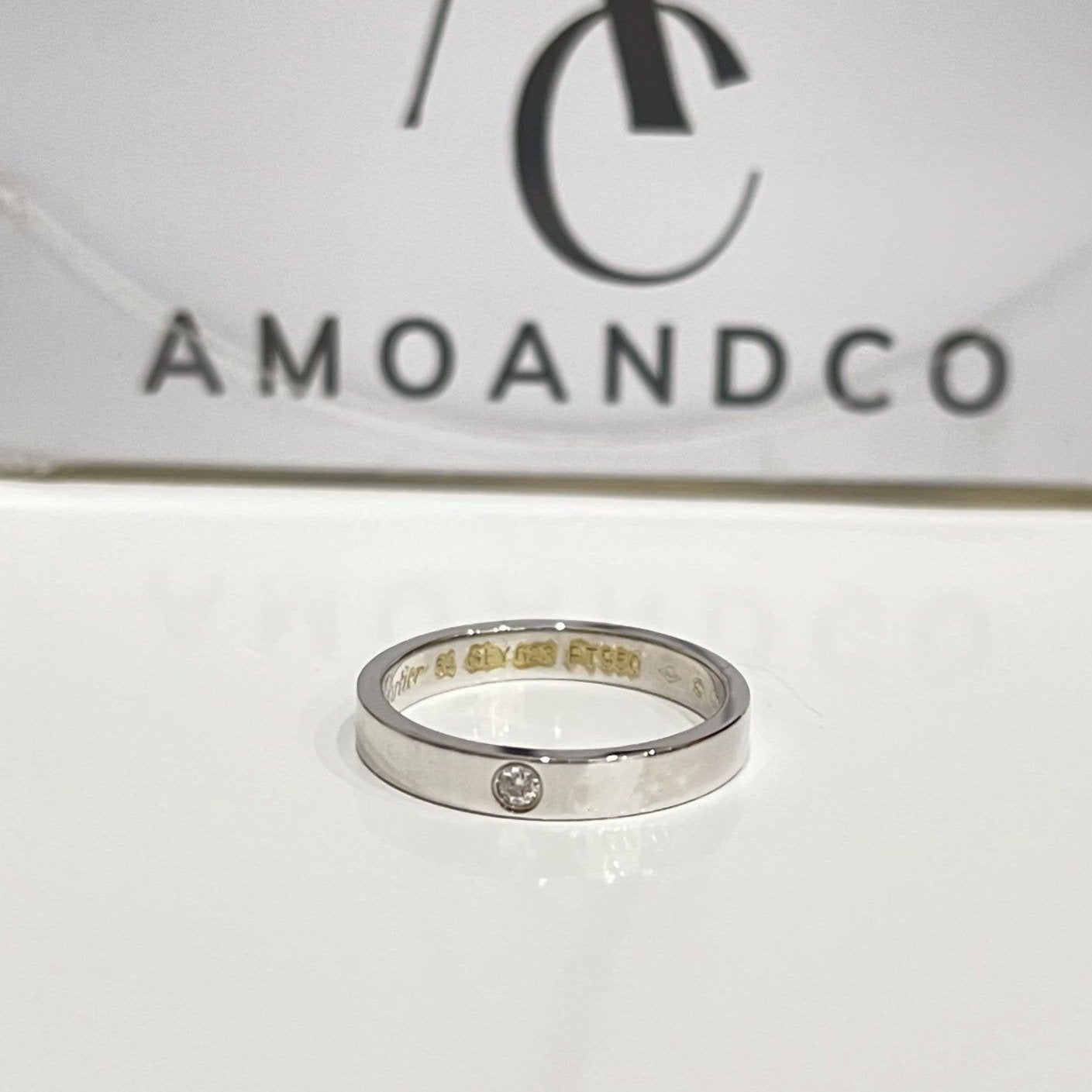 [Lora-Jewelry]LOVE RING 4MM 1 DIAMOND