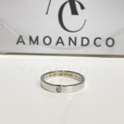 [Lora-Jewelry]LOVE RING 4MM 1 DIAMOND