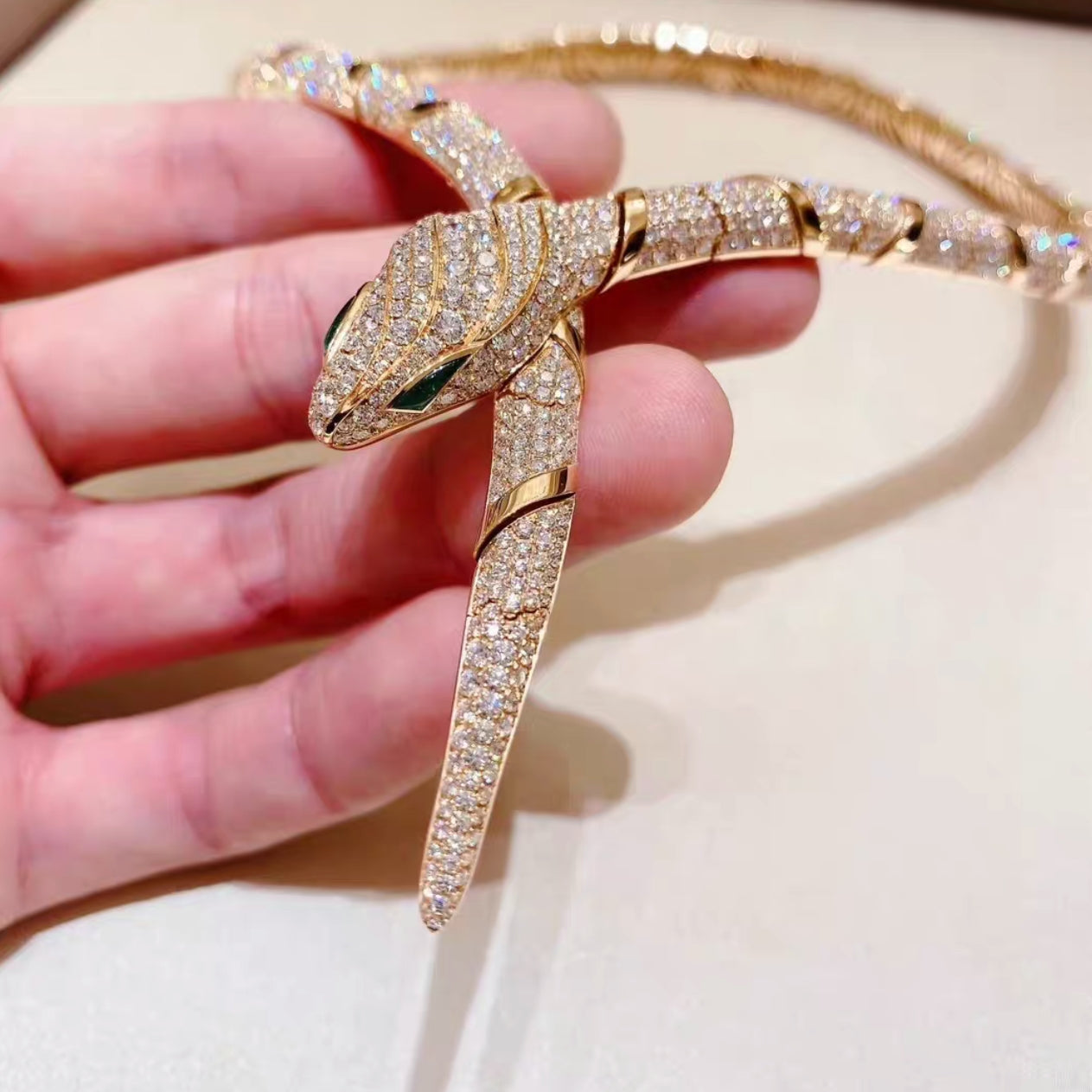 [Lora-Jewelry]HAUTE COUTURE GOLD SERPENTI NECKLACE