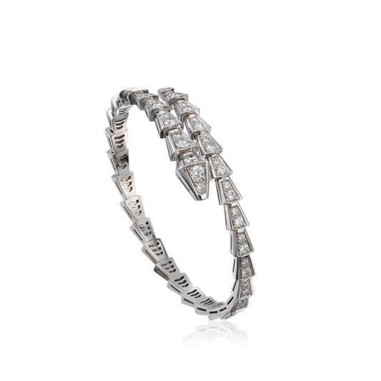[Lora-Jewelry]SERPENTI BRACELET 6MM SILVER DIAMOND