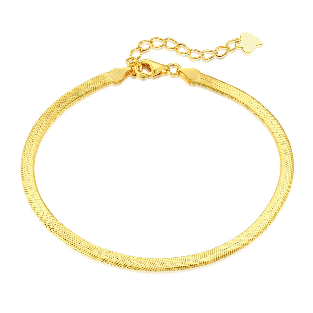 [Lora-Jewelry]Flat Snake Bone Chain Blade Necklace