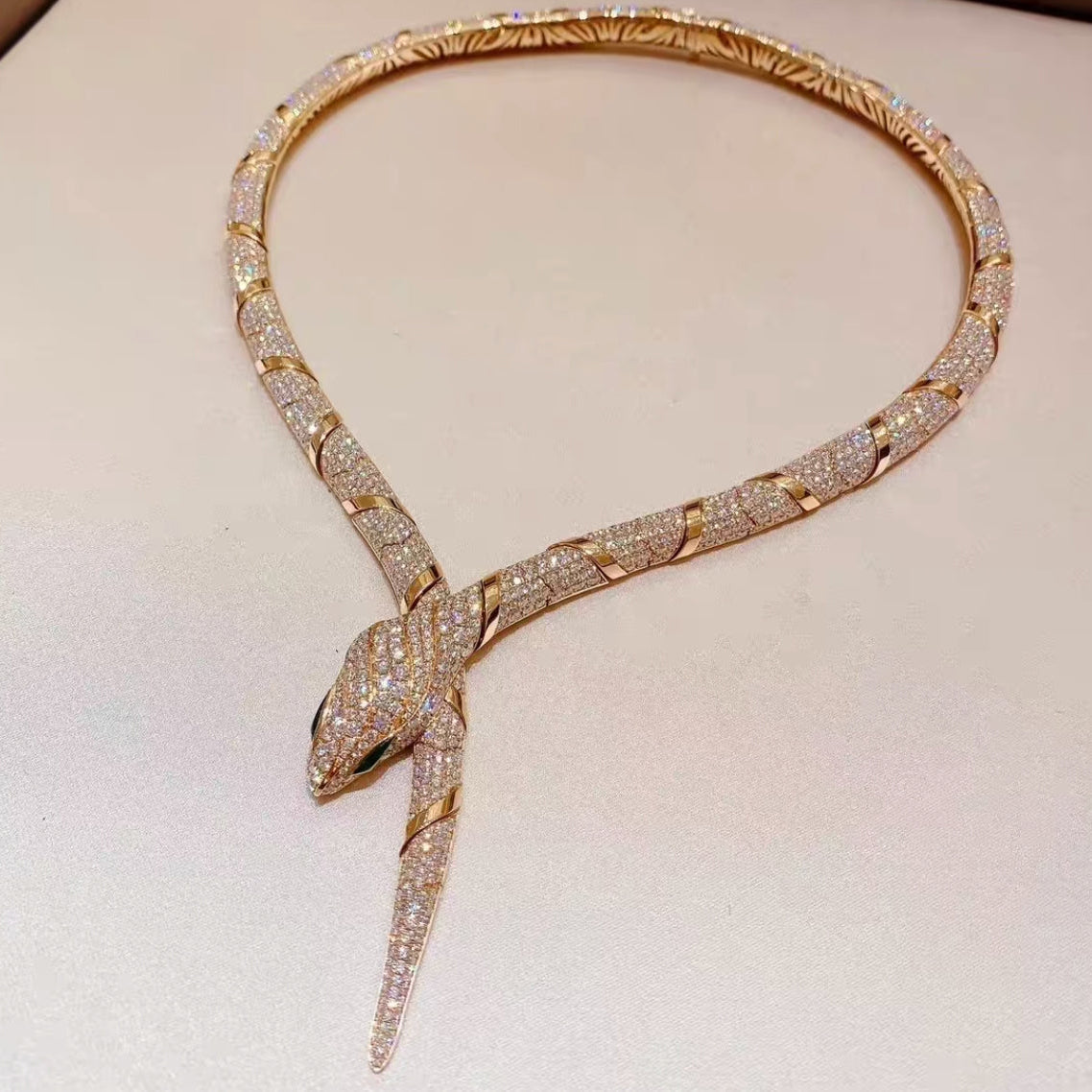 [Lora-Jewelry]HAUTE COUTURE GOLD SERPENTI NECKLACE