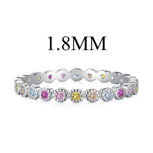 [Lora-Jewelry] Bague unique à taille ronde scintillante pour un usage quotidien